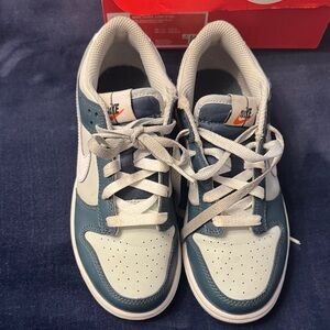 Nike Kids' Teal and White Sneakers
